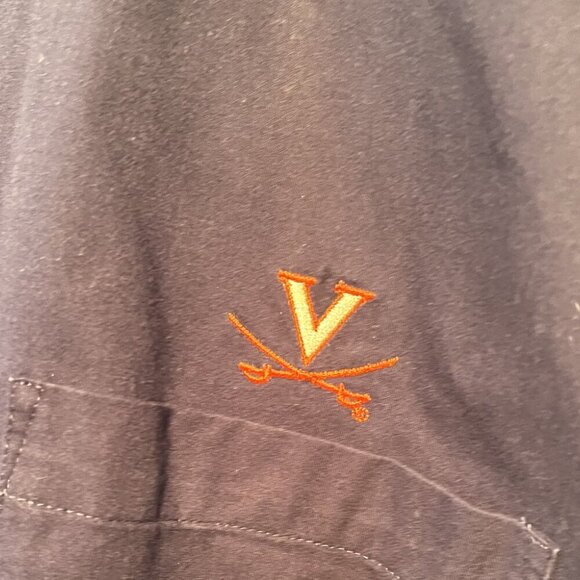 University of Virginia Blue Long Sleeve Button Down Shirt Men's Size XL - Picture 4 of 6